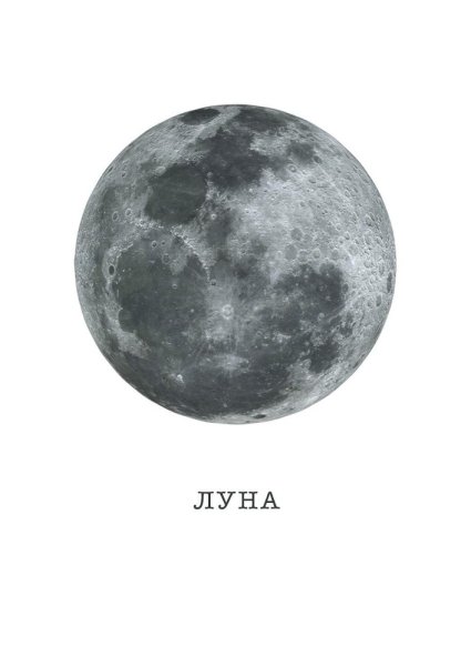 Постер Луна для печати