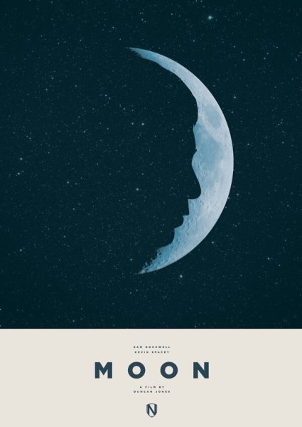 Минималистичный Постер к фильму Луна