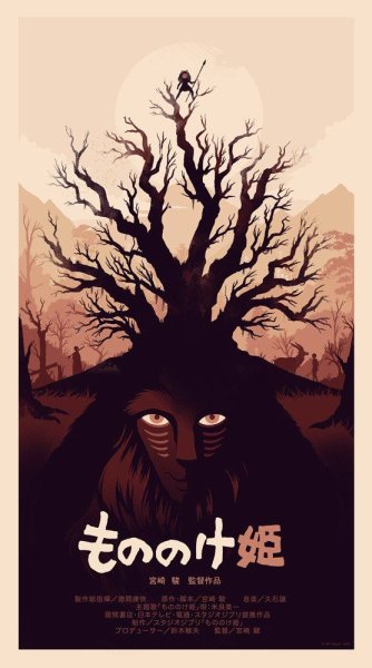Принцесса Мононоке плакат