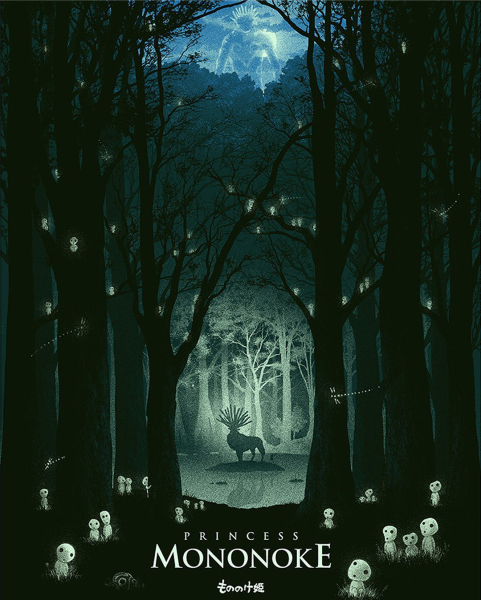 Принцесса Мононокэ Постер