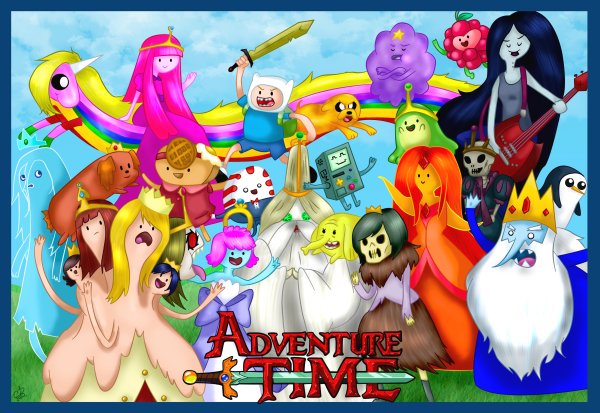 Adventure time плакат