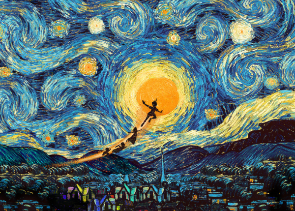 Ван Гог Звездная ночь арт