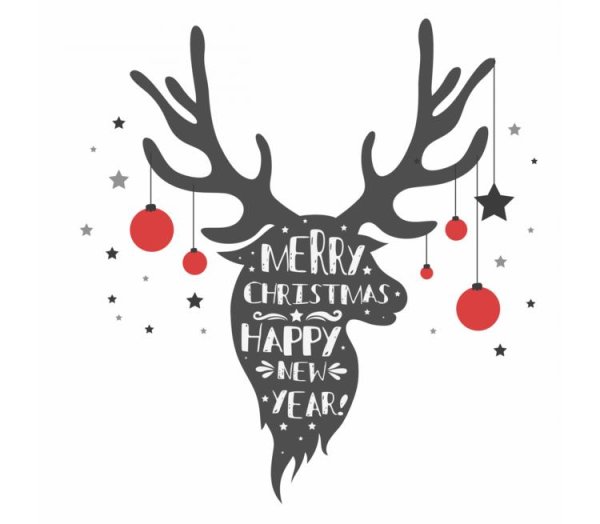 Новогодние постеры в скандинавском стиле