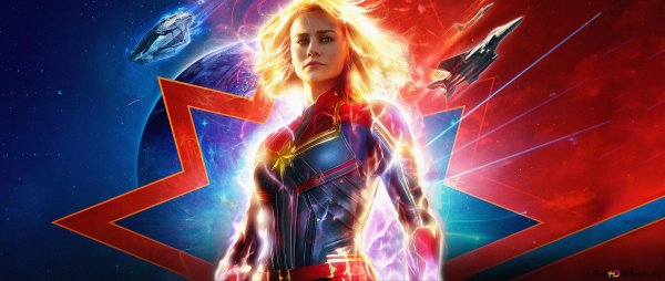 Капитан Марвел 2019 Постер
