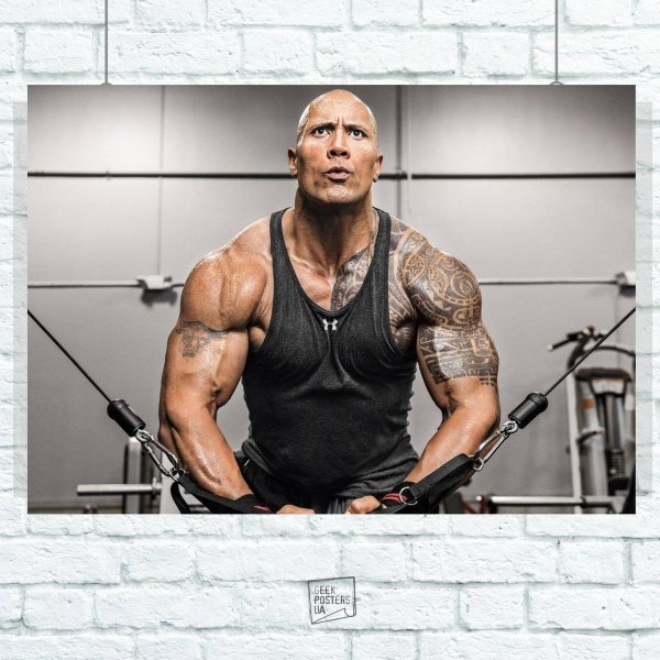 Дуэйн Джонсон мышцы