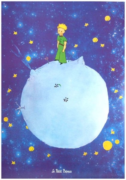 Маленький принц плакат на стене