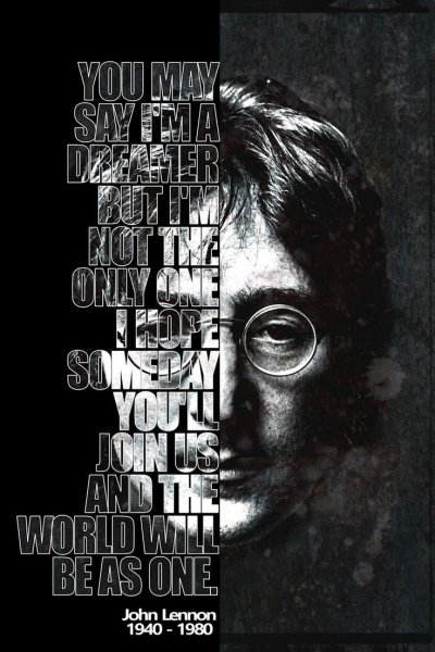 Джон Уинстон Леннон плакат