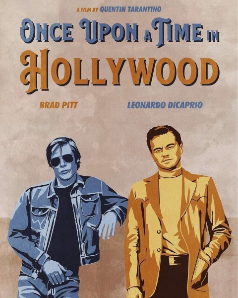 Однажды в Голливуде плакат