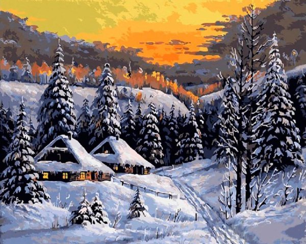 Чеслав Швайкош зимние картины