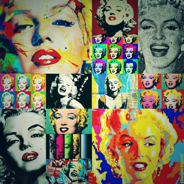Энди Уорхол Мэрилин Монро коллаж