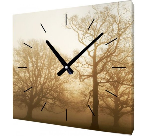 Часы на холсте настенные