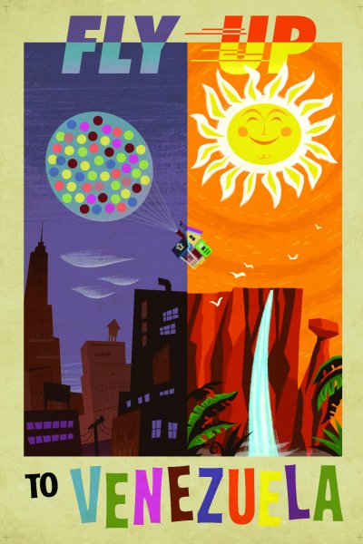 Постеры вверх в разных странах