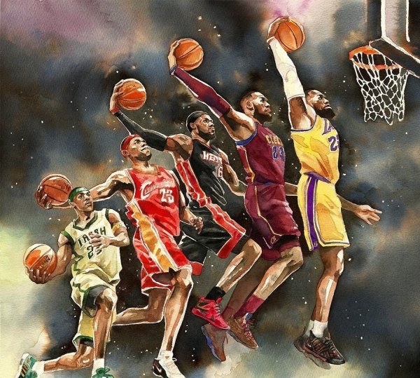 Баскетбол данк арт