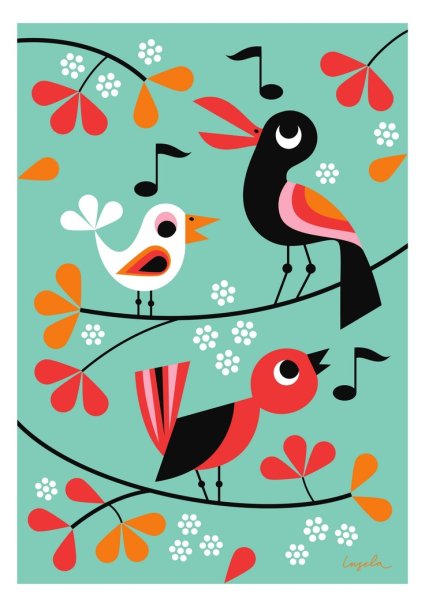 Птицы в скандинавском стиле