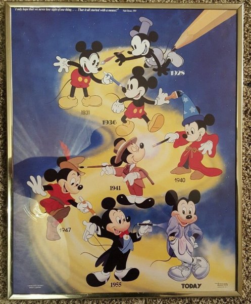 Старые плакаты Дисней