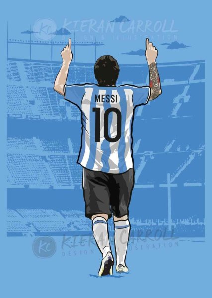 Лионель Месси рисунок