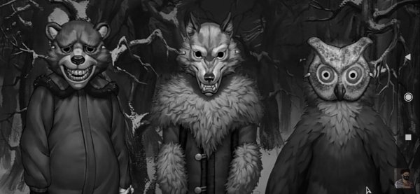 Зайчик новелла звери в масках