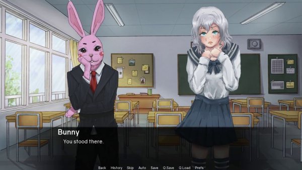 Визуальная новелла зайчик Антон