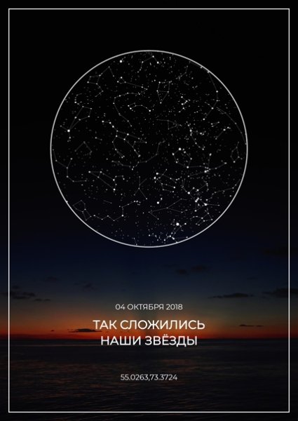 Звездное небо созвездия