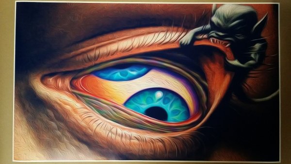 Механический глаз арт