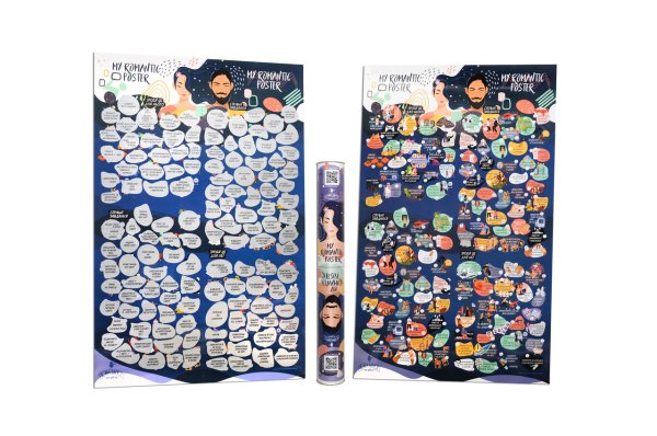 Скретч-Постер для влюбленных 100 дел