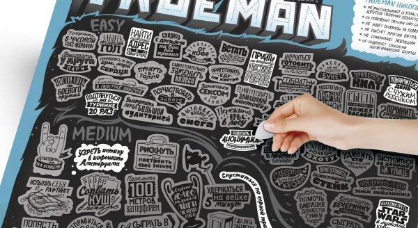 Плакат со скретч слоем