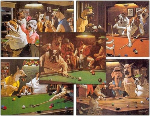 Комплект постеров Longoni Dogs