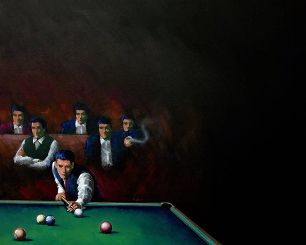 Овечкин бильярд картина
