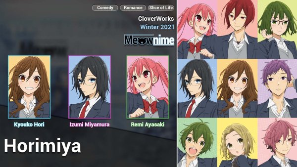 Хоримия аниме Постер
