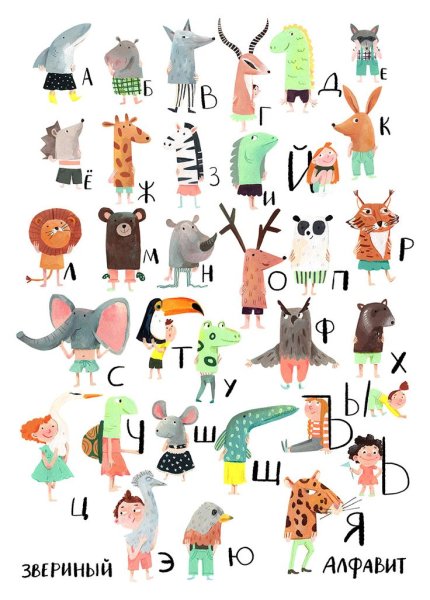 Детские постеры алфавит
