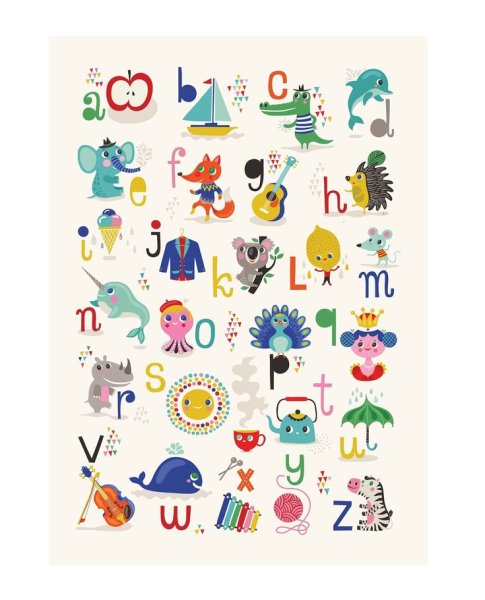 Постер алфавит в детскую