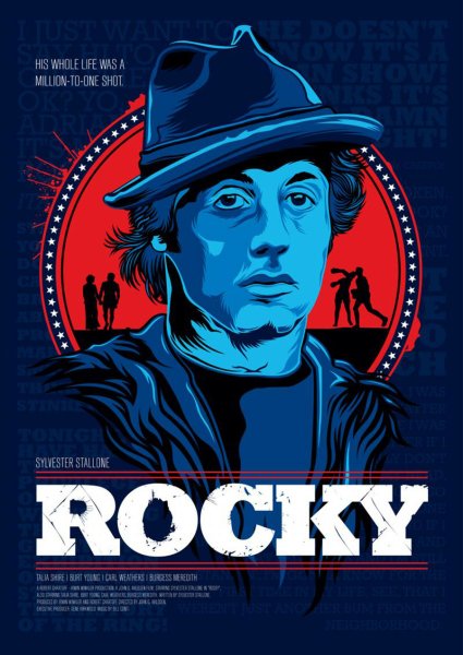 Рокки 1976 Постер