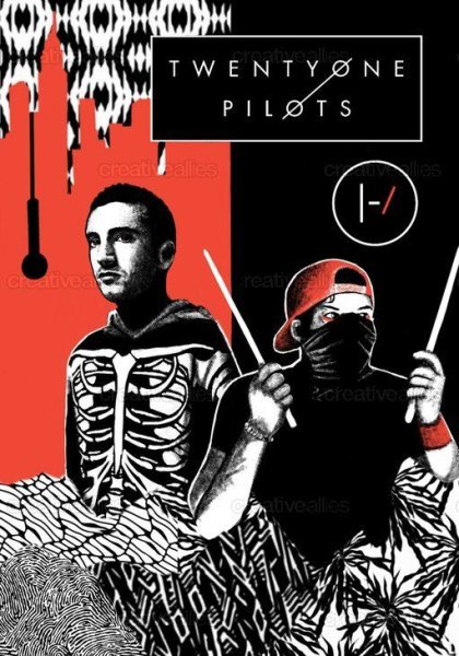 Группа twenty one Pilots poster