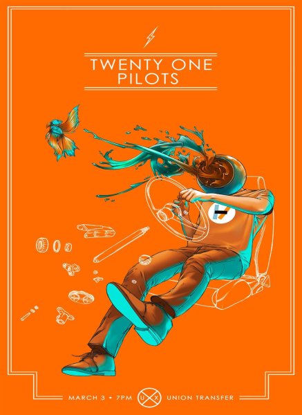 Группа twenty one Pilots плакат