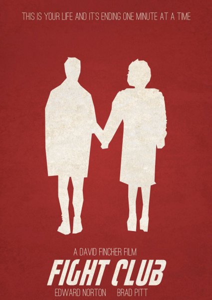 Минималистический Постер к фильму Бойцовский клуб