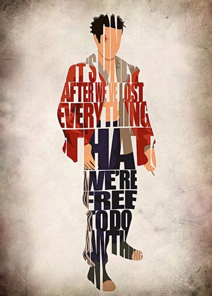 Бойцовский клуб Постер Минимализм