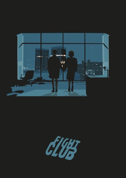 Минималистический Постер к фильму Бойцовский клуб