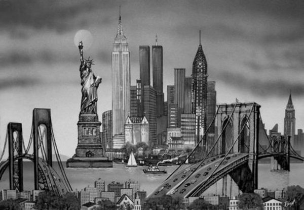 Картины старого Нью Йорка