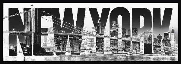 Красивая надпись Нью-Йорк