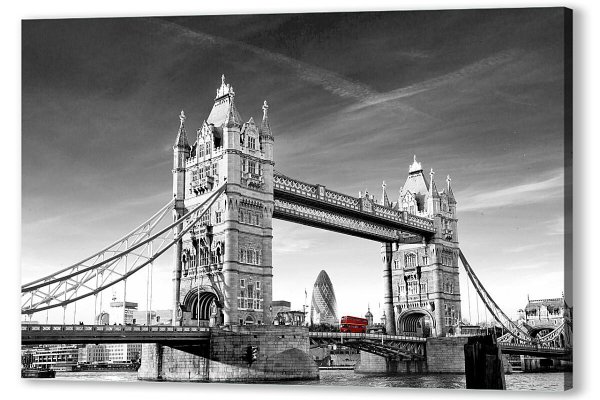 Тауэр бридж черно белый