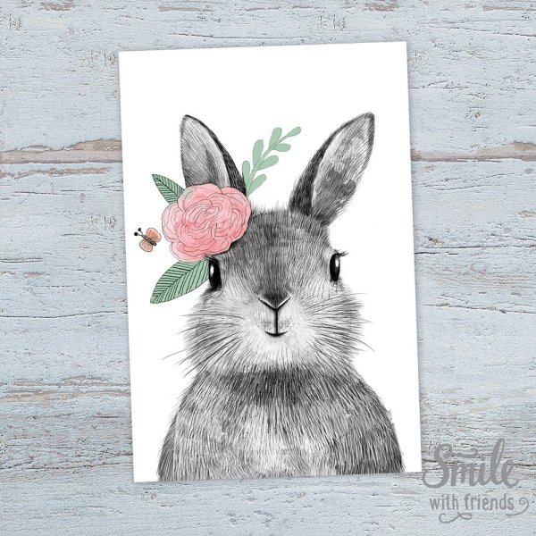 Постеры на стену с кроликами