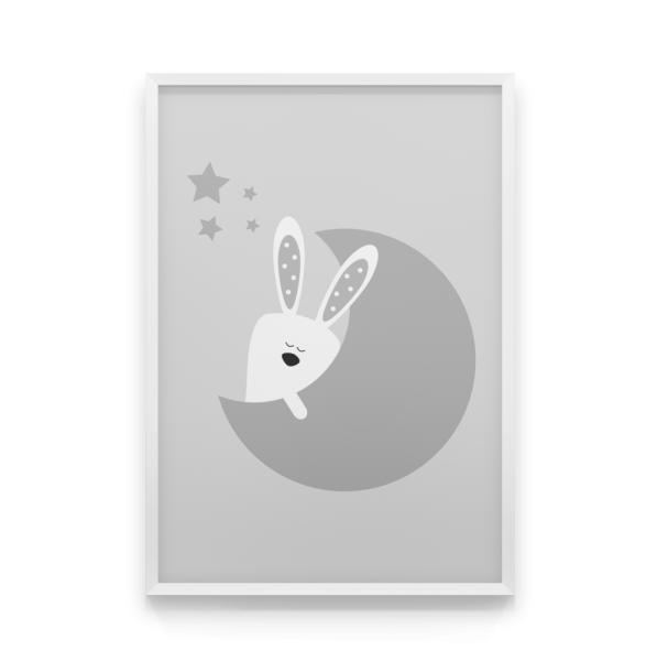 Наклейка заяц на стену