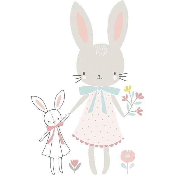 Постер кролик с жевательной резинкой