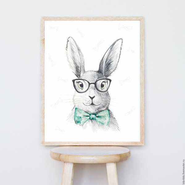 Кролик в интерьере