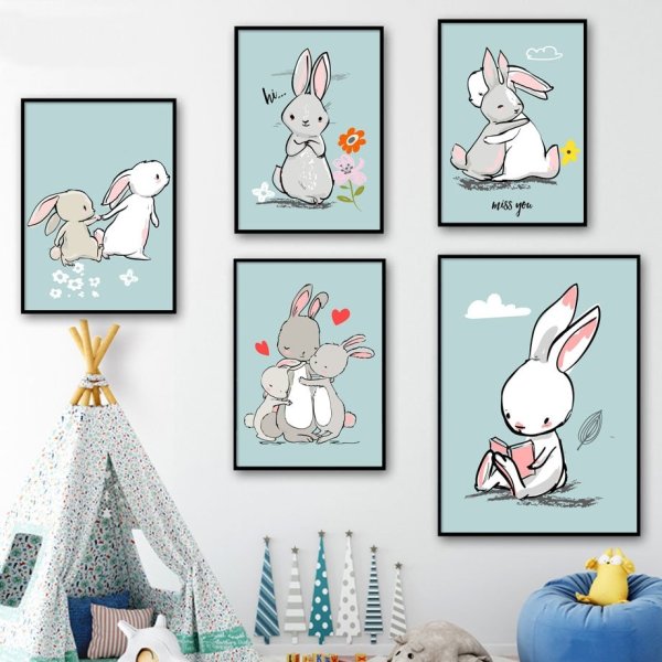 Детский Постер Зайка