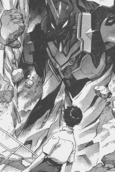 Токио 3 город Евангелион чб