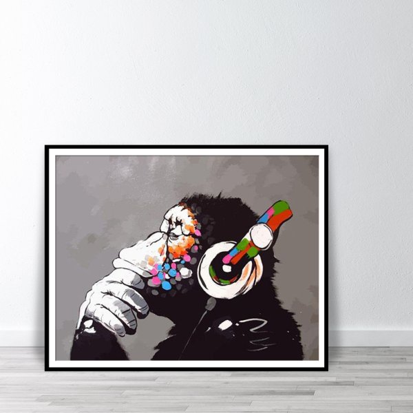 Картины Бэнкси обезьяны