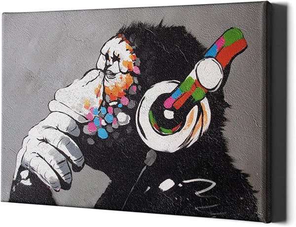 Бэнкси обезьяна диджей