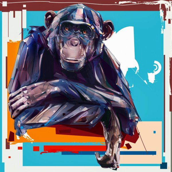 Граффити Бэнкси обезьяны