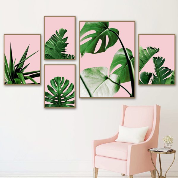 Постеры монстера в интерьере